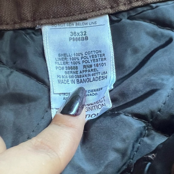 Berne Bulldozer Insulated Work Wear Pants - Picture 4 of 7